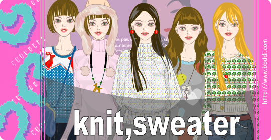 Knit,sweater 이전빠숑 코디