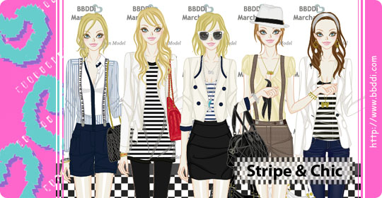 Stripe & Chic 이전빠숑 코디