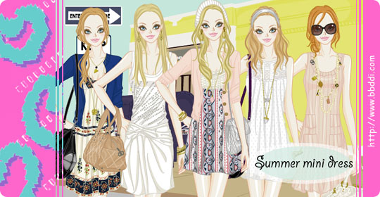 Summer mini dress 이전빠숑 코디