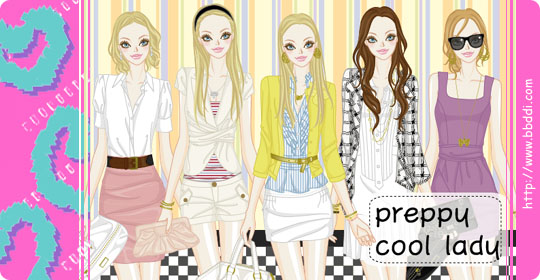 Preppy Cool Lady 이전빠숑 코디