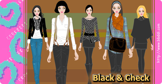 Black & Check 이전빠숑 코디