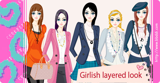 Girlish layered look 이전빠숑 코디