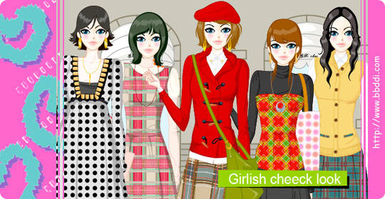 Girlish Check Look 이전빠숑 코디