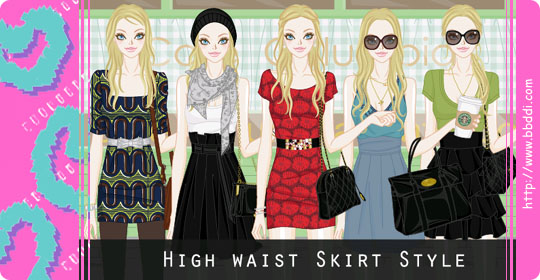 High waist Skirt Style 이전빠숑 코디
