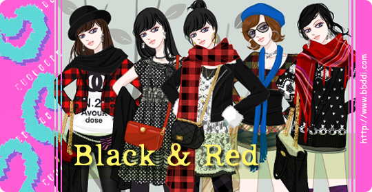 Black & Red 이전빠숑 코디