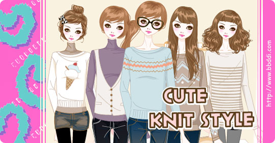 Cute Knit Style 이전빠숑 코디