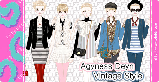 Agyness Deyn Vintage Style 이전빠숑 코디