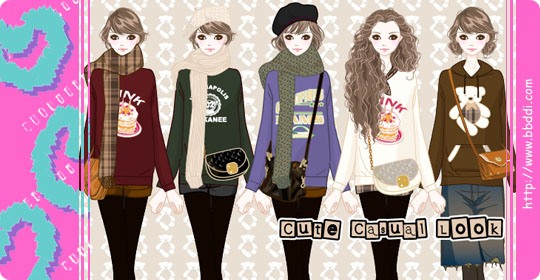 Cute Casual Look 이전빠숑 코디