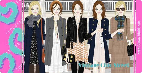 Vintage Chic Street 이전빠숑 코디