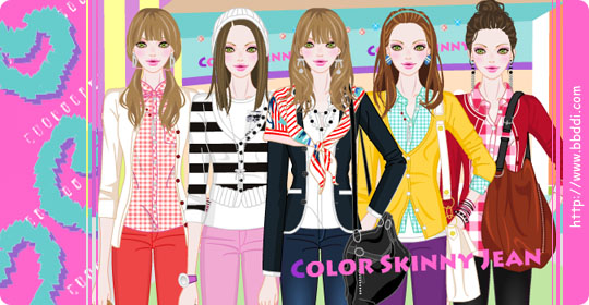 Color Skinny Jean 이전빠숑 코디