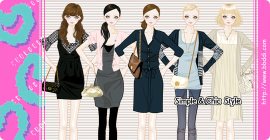 Simple chic Style 이전빠숑 코디