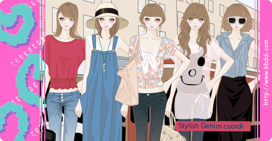 Stylish Denim Coordi 이전빠숑 코디