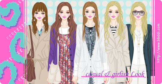 Casual & Girlish Look 이전빠숑 코디