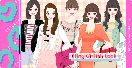 Bling Girlish Look 이전빠숑 코디