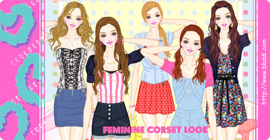 Feminine Corset Look 이전빠숑 코디