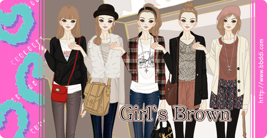 Girl`s Brown 이전빠숑 코디