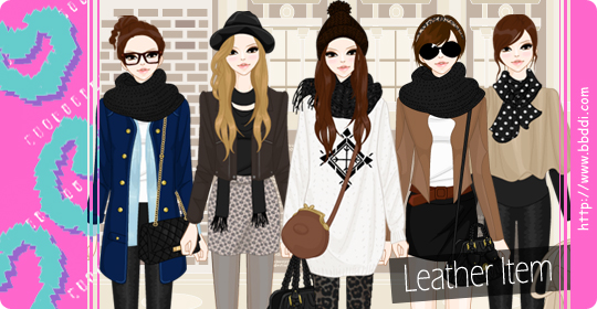 Leather Item 이전빠숑 코디