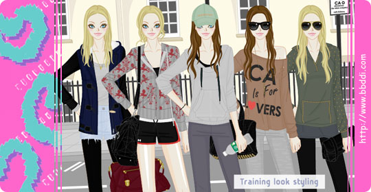 Training look styling 이전빠숑 코디