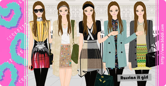 Russian it girl 이전빠숑 코디
