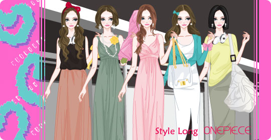 Style Long Onepiece 이전빠숑 코디