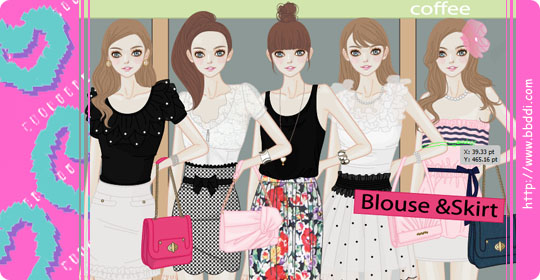 Blouse & Skirt 이전빠숑 코디