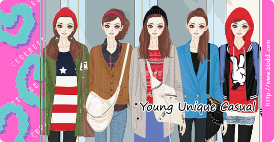 Young unique Casual 이전빠숑 코디