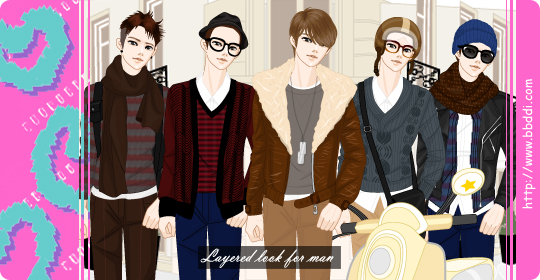 Layered look for Man 이전빠숑 코디
