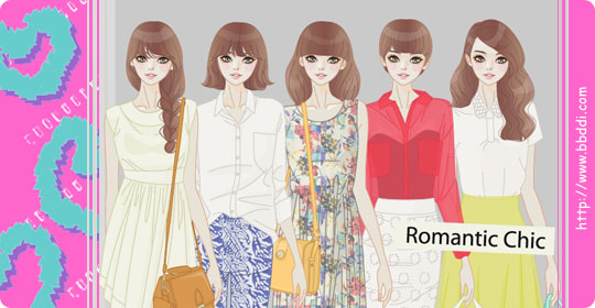 Romantic Chic 이전빠숑 코디