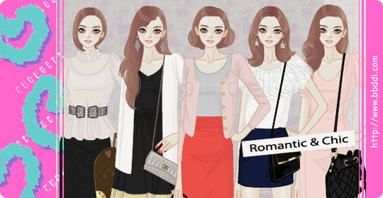 Romantic Chic 이전빠숑 코디