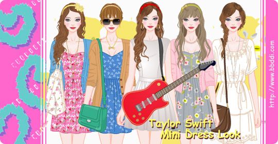 Taylor Swift Mini Dress Look 이전빠숑 코디
