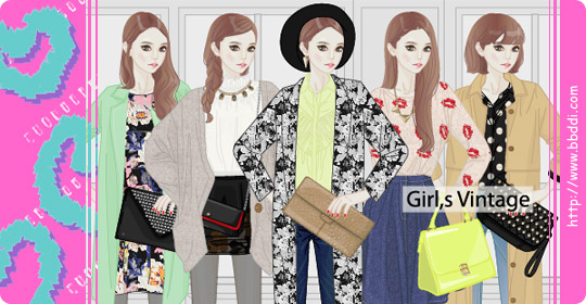 Girl's Vintage 이전빠숑 코디