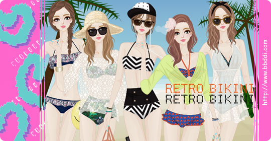 RETRO BIKINI 이전빠숑 코디