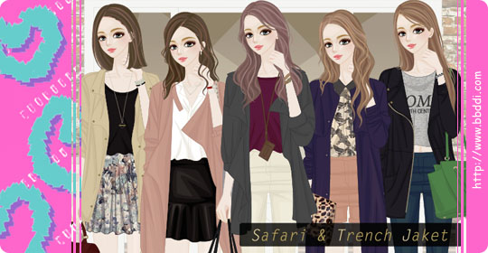 Safari & Trench Jaket 이전빠숑 코디