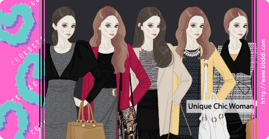 Unique Chic Woman 이전빠숑 코디