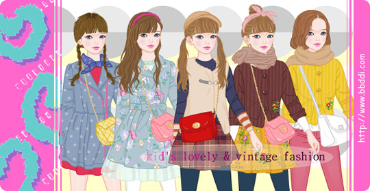 Kid's Lovely & Vintage Fashion 이전빠숑 코디