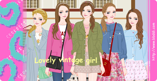 Lovely Vintage Girl 이전빠숑 코디
