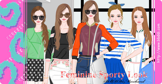 Feminine Sporty Look 이전빠숑 코디