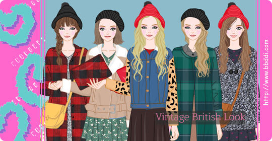 Vintage British Look 이전빠숑 코디