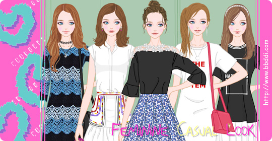 Feminine Casual Look 이전빠숑 코디