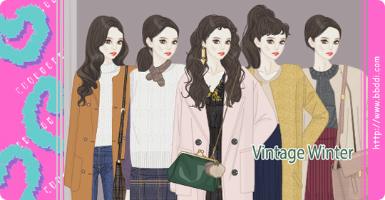 Vintage Winter 이전빠숑 코디