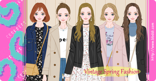 Vintage Spring Fashion 이전빠숑 코디