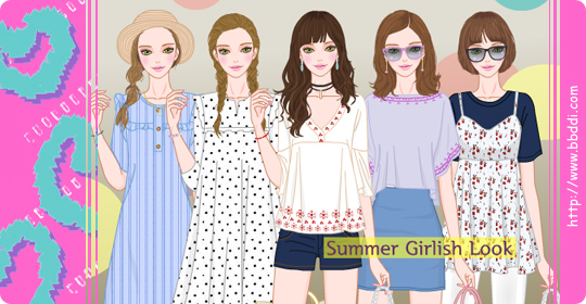 Summer Girlish Look 이전빠숑 코디