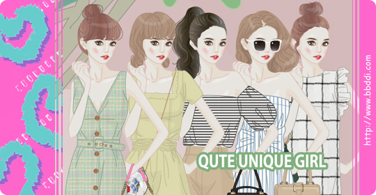 QUTE UNIQUE GIRL 이전빠숑 코디