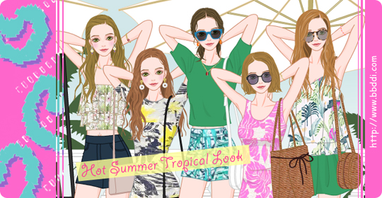 Hot Summer Tropical Look 이전빠숑 코디