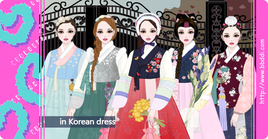 In Korean Dress 이전빠숑 코디