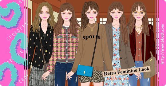 Retro Feminine Look 이전빠숑 코디