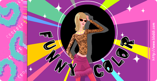 funny color 이전빠숑 코디