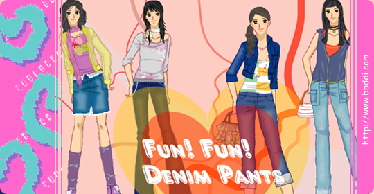 Fun!Fun! Denim Pants 이전빠숑 코디