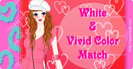 White & Vivid Color Match 이전빠숑 코디