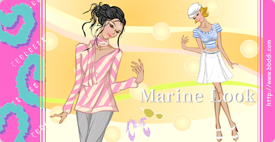 머린 룩~(Marine Look) 이전빠숑 코디